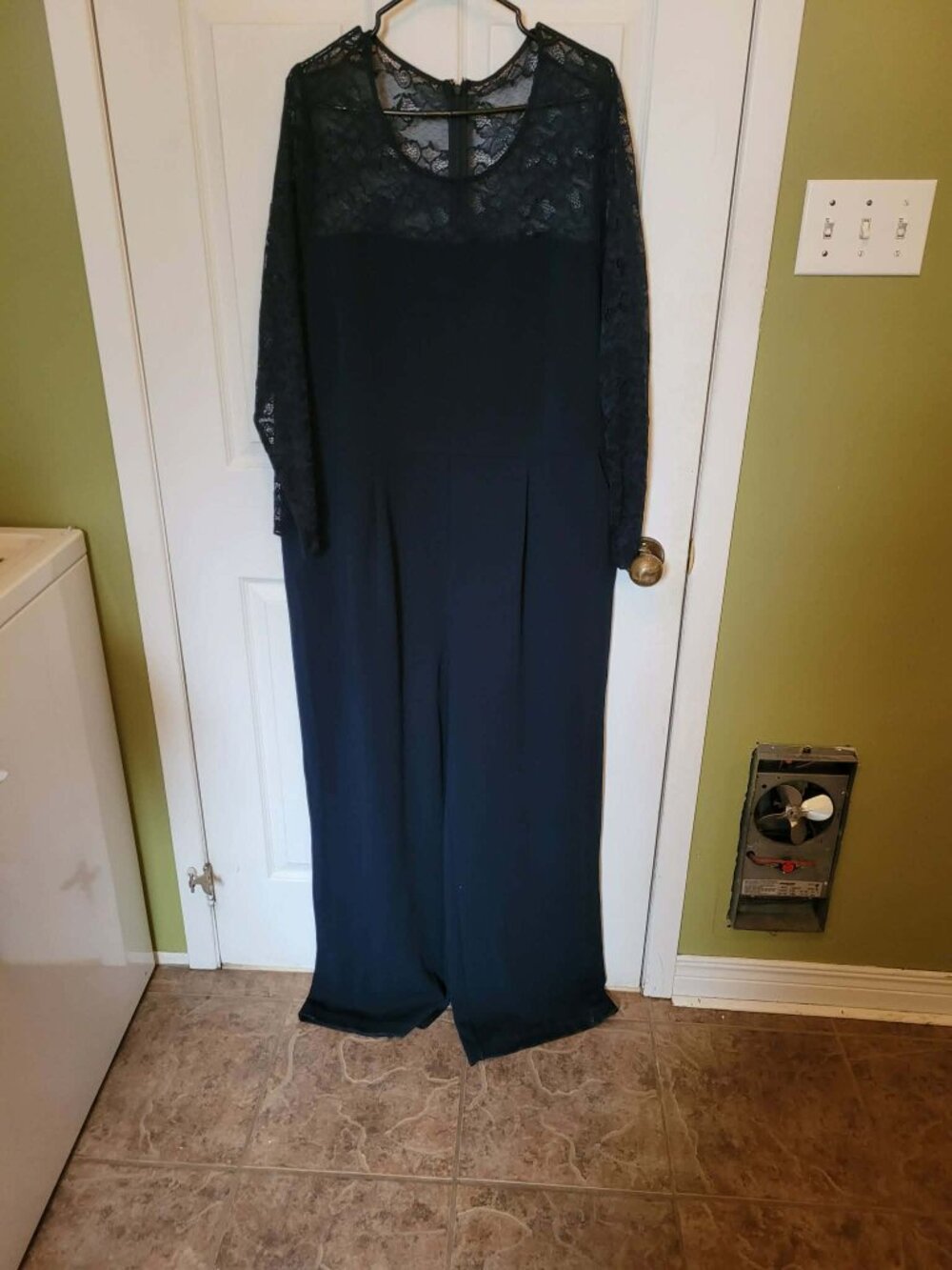 Addition Elle jumpsuit lace sleeves SZ 2XL